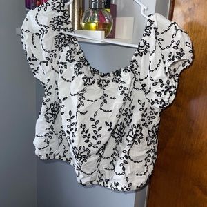 Off the shoulder crop top